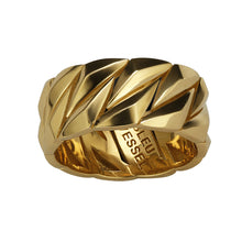 Load image into Gallery viewer, 14K Solid Gold Cuban Facet Ring by Bleu Vessel (10MM)