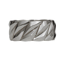 Load image into Gallery viewer, Sterling Silver Cuban Facet Ring by Bleu Vessel (10MM)